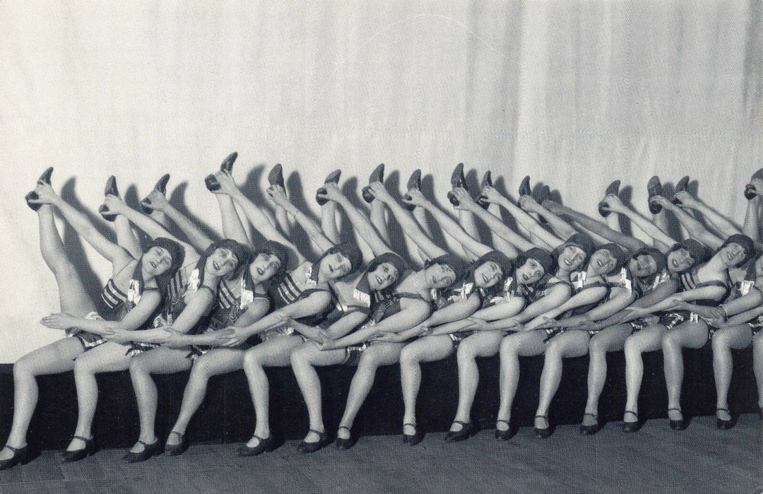 Nostalgia Postcard 1928 Jackson's Dancing Girls - Etsy