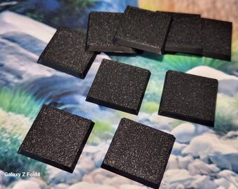 Wargaming Bases Square  100mm Durable Plastic for War Gaming Tabletop Games