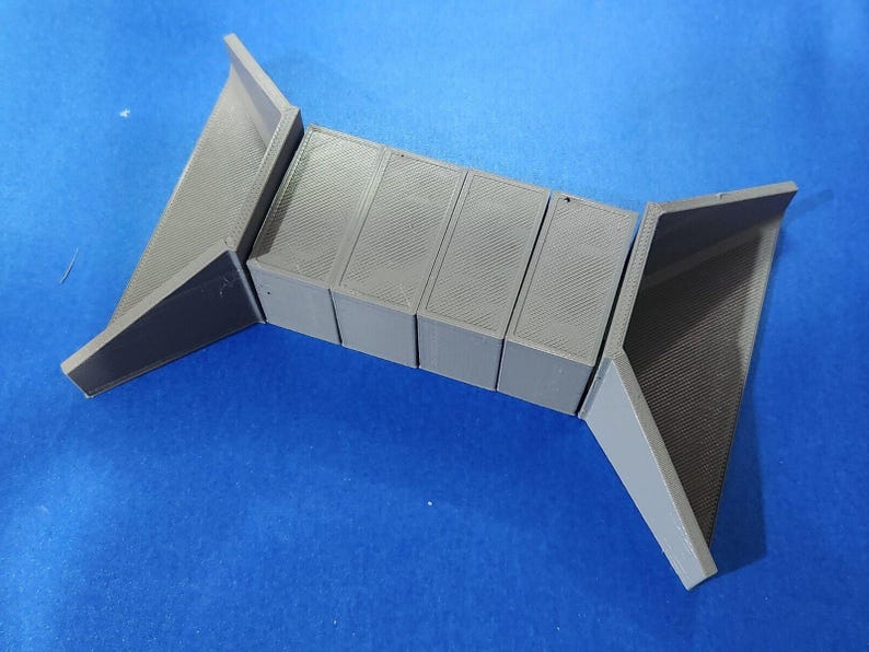 OO Gauge 1:76 Scale 6 Piece Culvert Set 2.5x2.0m in Concrete Grey ...
