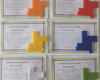 Sewing Ruler Hem Guide- Sewing Ruler- Get the perfect Hems
