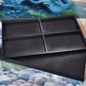Bases retangulares para jogos de guerra, 60 x 100 mm, em plástico PLA, para jogos de mesa.