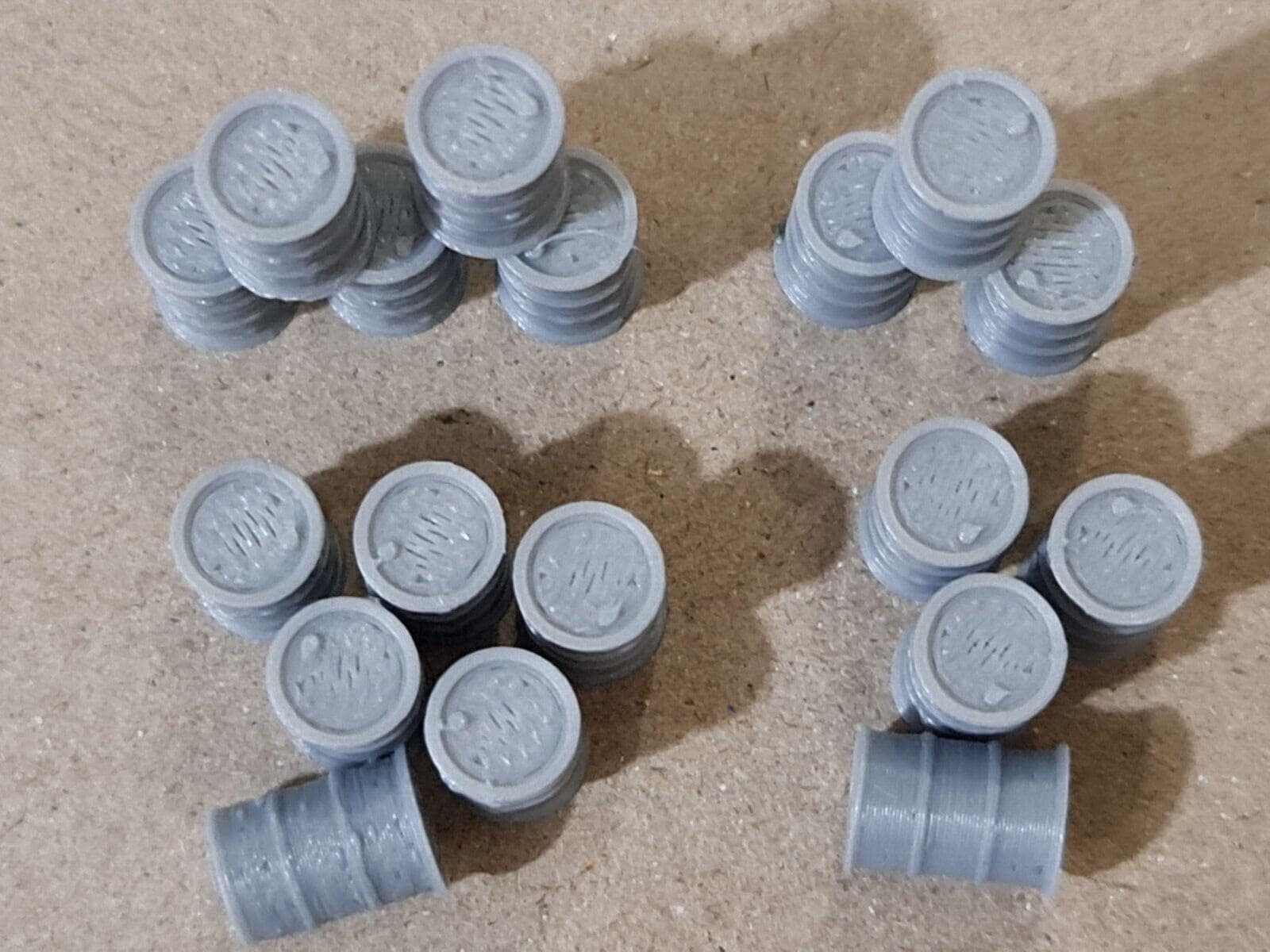 Cargo Iron Barrels 200L Steel Game Assets