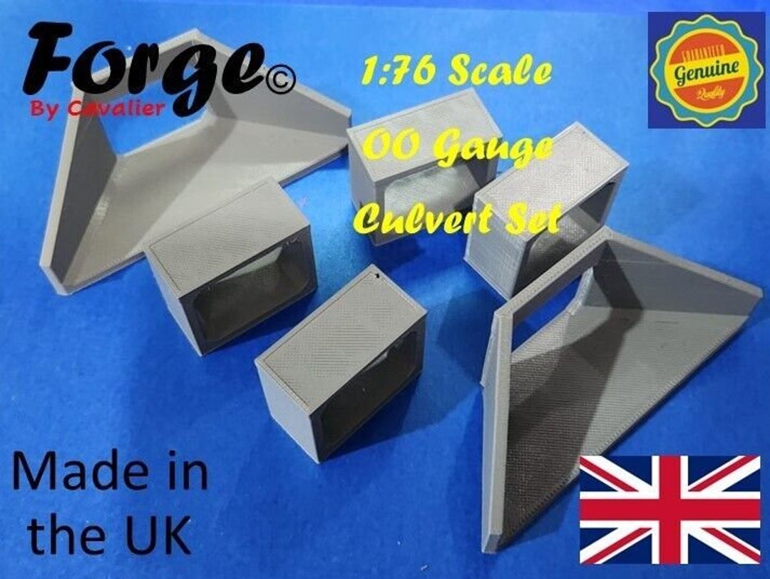 Buy OO Gauge 1:76 Scale 6 Piece Culvert Set 2.5x2.0m in Concrete Online ...
