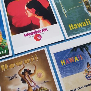 Postcards Set of 5 NEW Stunning Hawaii Vintage Reproduction | Etsy