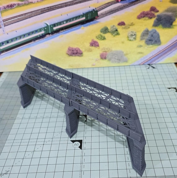 Zゲージ 左45度複線鉄桁橋 鉄道模型 1:220スケール - Etsy 日本