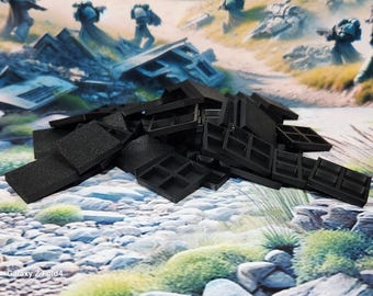 25mm Square Wargaming Bases EXTRA Durable Plastic War gaming - Tabletop Games