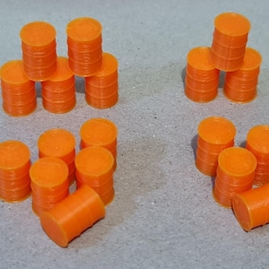 Oil Drum Barrels OO HO Gauge New Blue 1:76 Scale Models Train