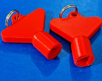 2 x Gas Electric Meter Box Utility Key Cupboard Red PLA Plastic Biodegradable