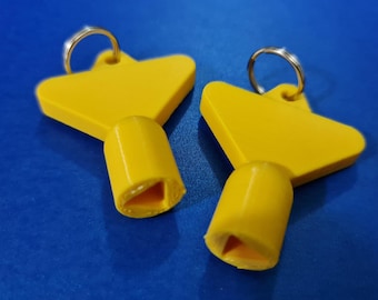 2 x gas electric meter box utility key cupboard yellow pla plastic biodegradable