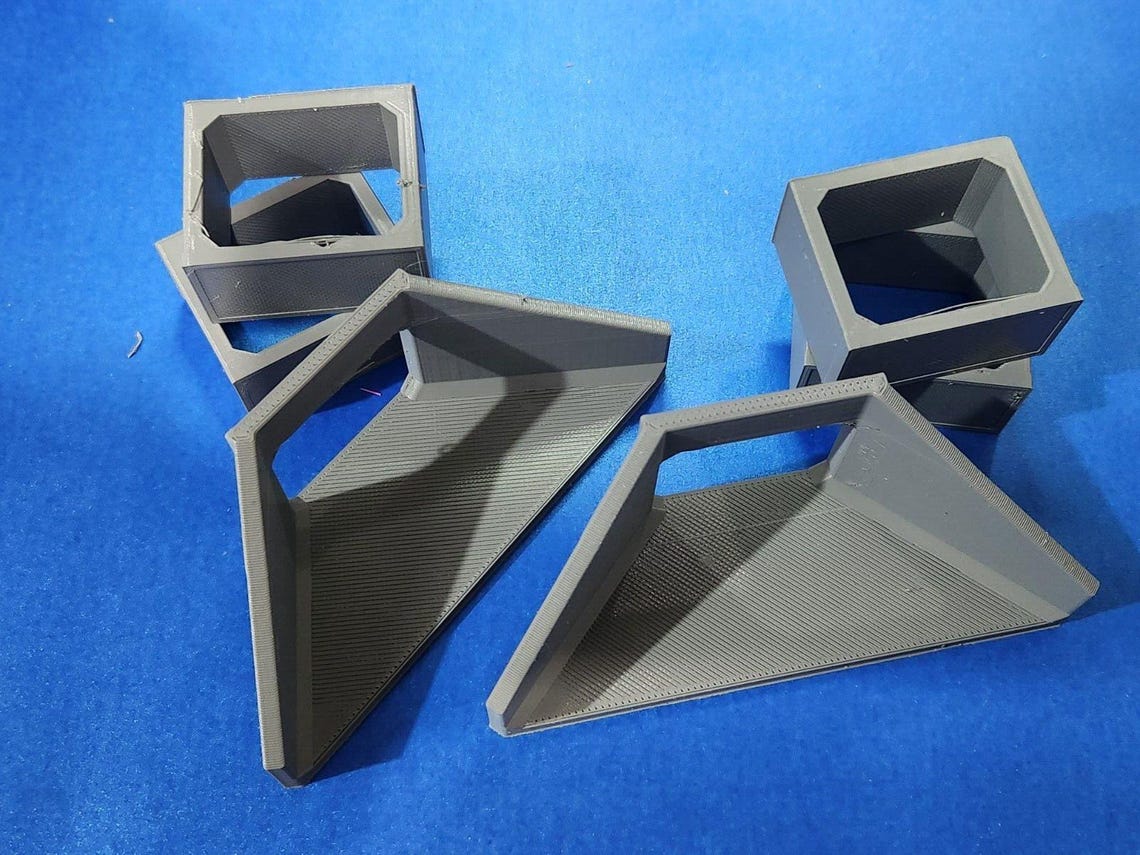 OO Gauge 1:76 Scale 6 Piece Culvert Set 2.5x2.0m in Concrete Grey ...