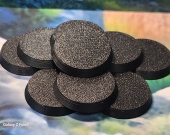 Bases redondas de 40 mm de plástico resistente para juegos de guerra de mesa.