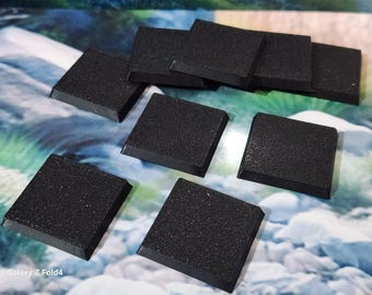 30 mm quadratische Wargaming-Basen haltbarer Kunststoff für Kriegsspiele - Tabletopspiele, Basen in allen Formen, Größen und Farben erhältlich - fragen Sie