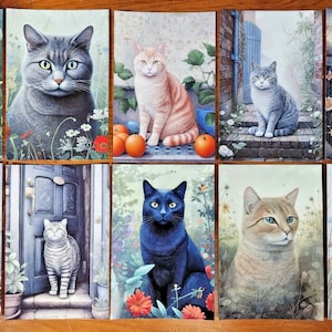 Set of 10 Cat Postcards, Cute and Adorable, Perfect for Postcrossing and Postcardsofkindness