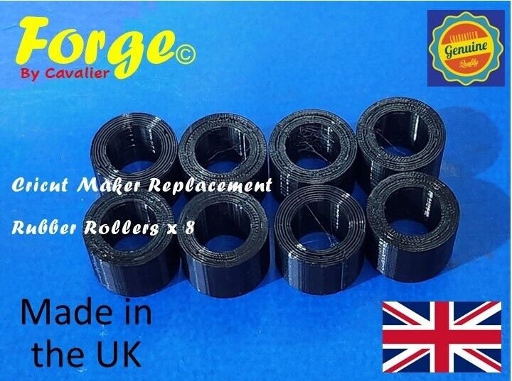 Pack of 2 Cricut Maker DIY Repair Replacement Spare Rubber Rollers by Forge  YD1 