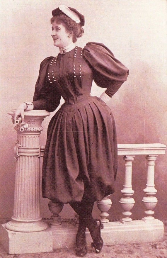 Nostalgia Postcard 1890 Famous French Sportswoman Madame Du - Etsy India