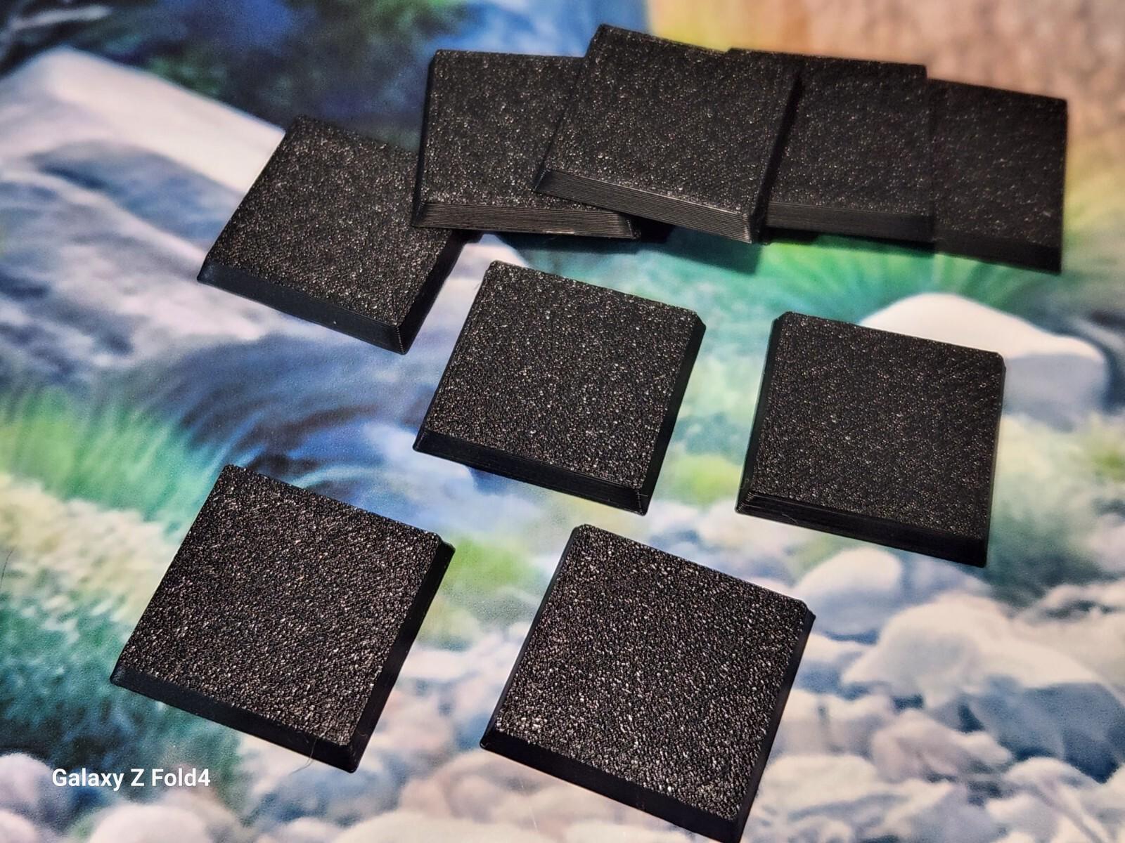 Basi Wargaming 60mm Quadrate In Plastica Durevole Per Giochi