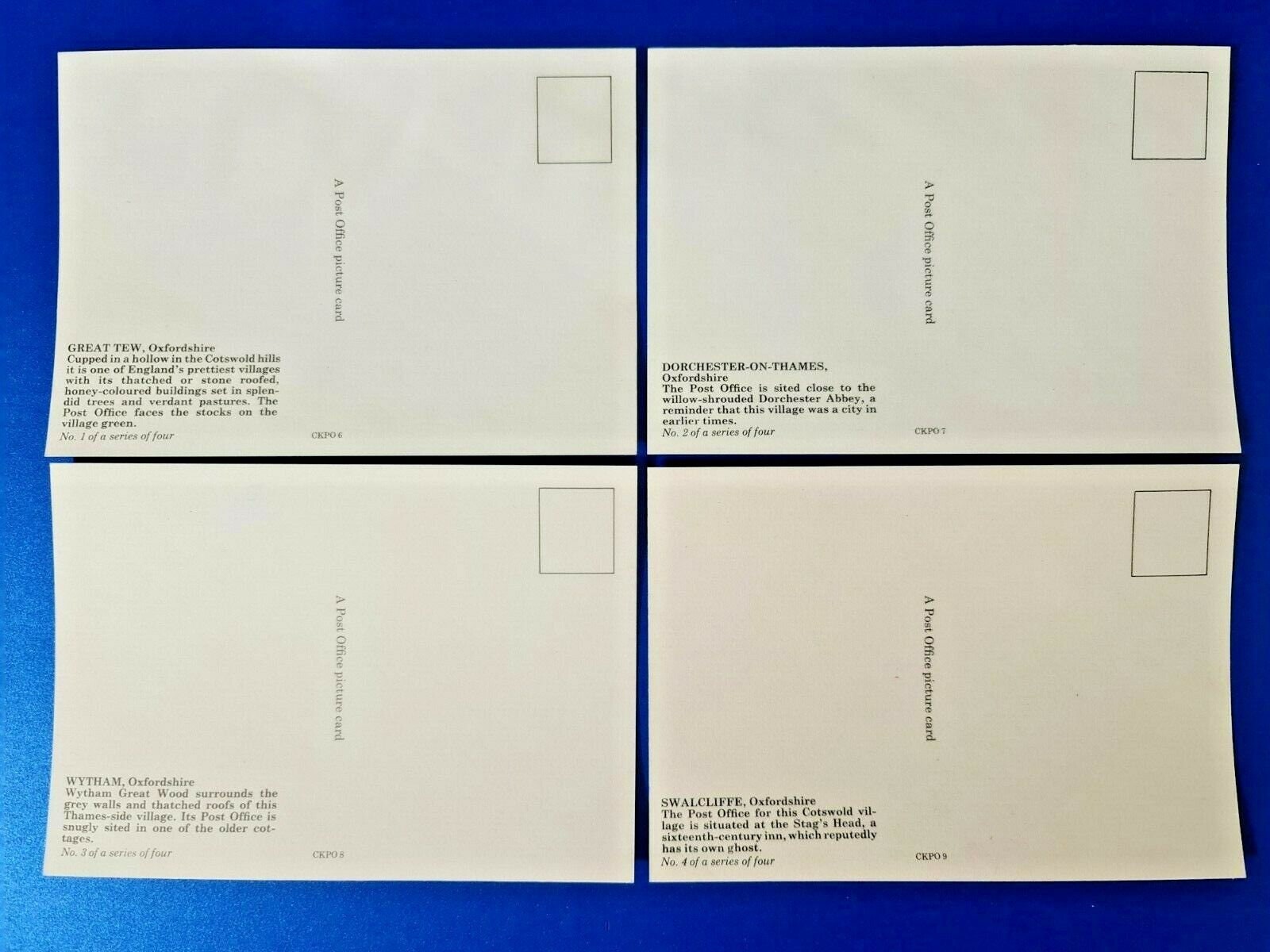 Set of 4 NEW Vintage Postcards in Picturesque Post Offices in Etsy UK