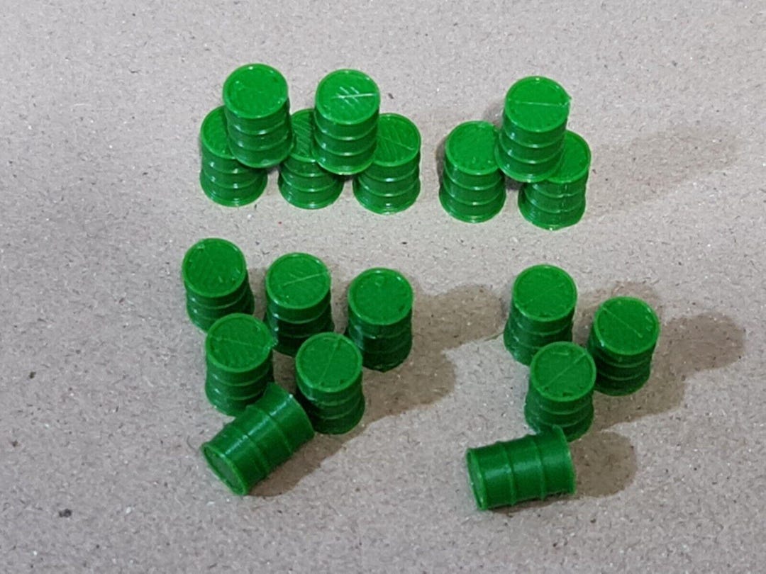 Oil Drum Barrels OO HO Gauge New Green 1:76 Scale Models Train Railway ...