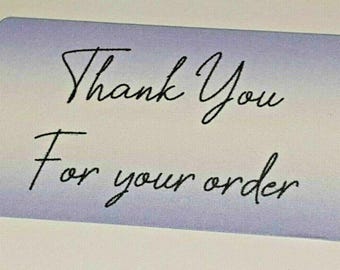 325 x Thank You for Your Order Labels Parma Violet Matte Sticky Labels Stickers