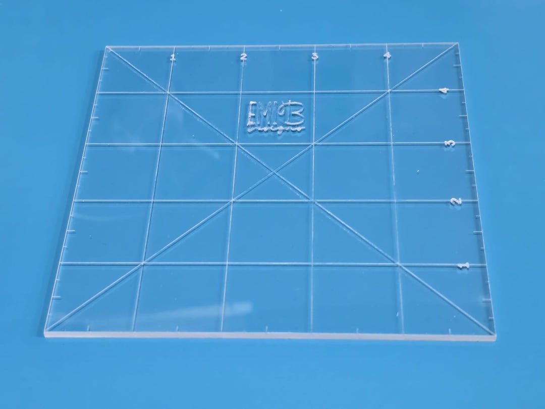 5 Inch Square Acrylic Sewing Ruler - Etsy