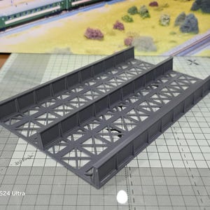 Double Track Girder Bridge 300mm Deck OO Gauge Model Railway Train Layout 1:76 Scale
