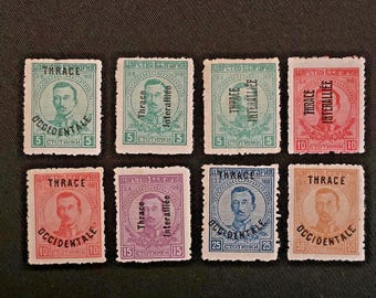Bulgaria Thrace Occidentale Interalliée 1919-20 Boris III 8 Stamps MM Set