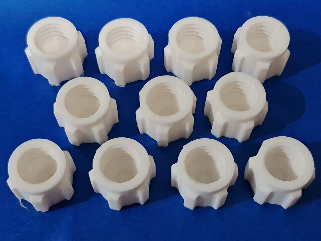 10er Pack Silikondichtstoff Dichtmasse Mastik Tube Nozzle Schraubverschluss Aufsätze B-Waren