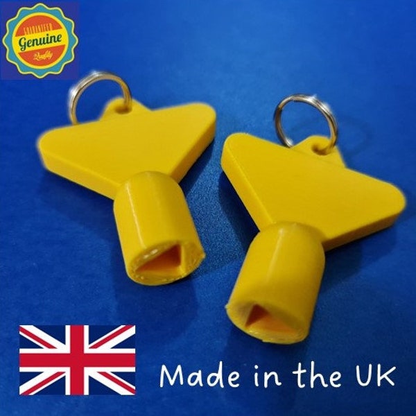 2 x Gas Electric Meter Box Utility Key Cupboard Yellow PLA Plastic Biodegradable