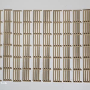 Fencing Railings OO HO New 10 Pack Wood  Gauge 1:76 Scale Models Train Railway
