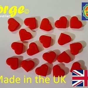 18 x Cartas de amor de bolsillo con forma de corazón de 20 mm para decoración de bodas y San Valentín