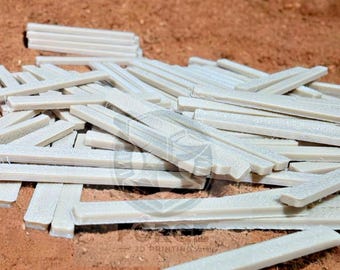 Traviesas de ferrocarril de madera, escala OO (1:76), paquete de 100 unidades sueltas