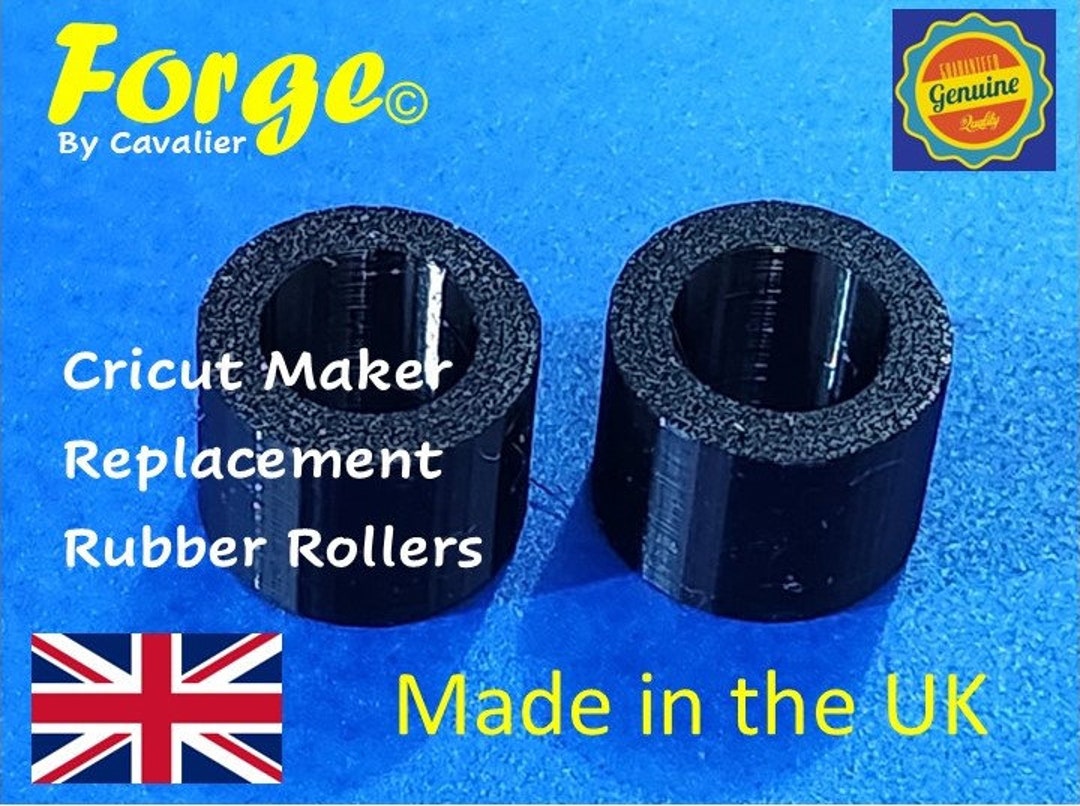 Pack of 2 Cricut Maker DIY Repair Replacement Spare Rubber Rollers by Forge  YD1 