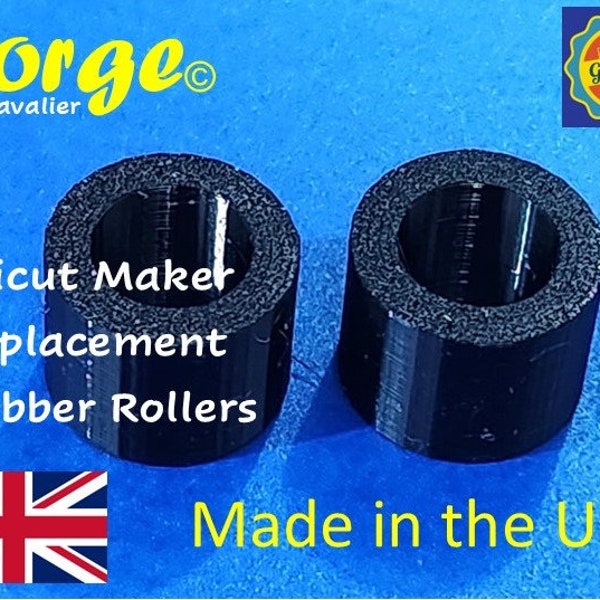 Pack of 2 Cricut Maker 1 & 2 DIY Repair Replacement Spare Rubber Rollers by Forge YD1