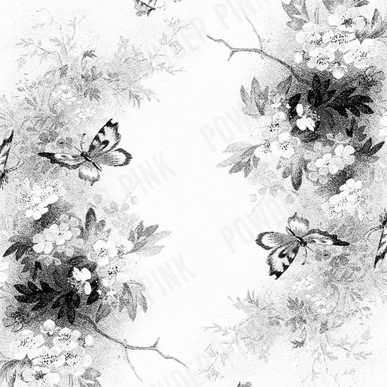 Digital Paper With Black and White Prints Perfect for Etsy