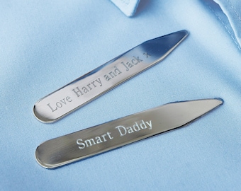 shirt stiffeners gift ideas for him engraved collar stays anniversary gifts for boyfriend wedding gift for groom