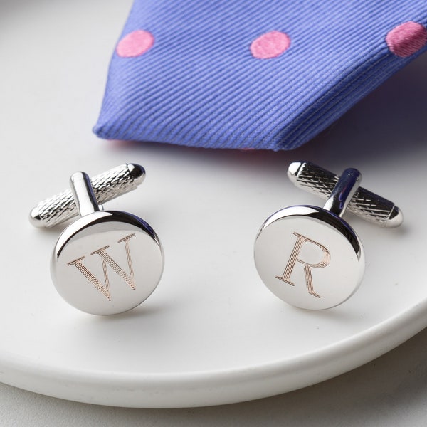 Personalised Initial Cufflinks Wedding Etsy