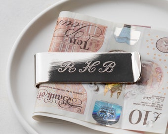 Personalised Money Clip, Engraved Money Clip, Silver Money Clip, Metal Money Clip, Personalised Silver Money Clip, Monogram Money Clip