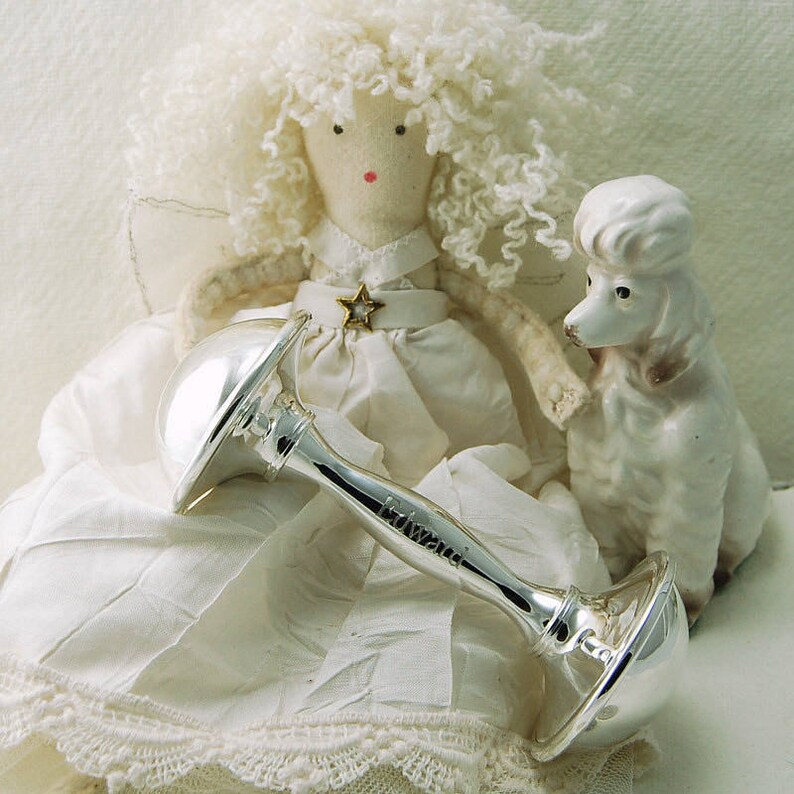 Engraved Silver Plated Rattle Personalised Baby Rattle Etsy
