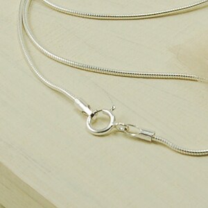 Sterling Silver Snake Chain Necklace image 2