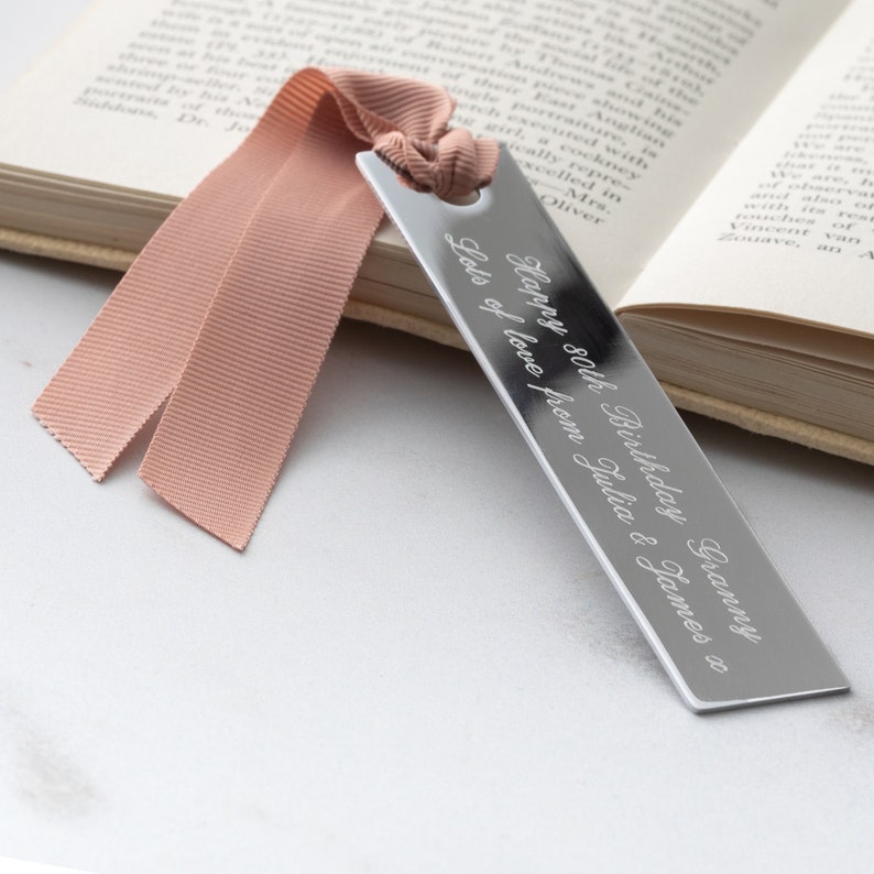Personalised Bookmark, Engraved Bookmark, Personalised Quote Bookmark ...