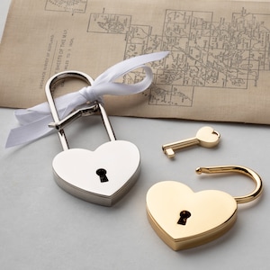 Personalised Love Padlock, Engagement Love Lock, Personalised Heart Padlock, Paris Padlock, Engraved Heart Padlock, Amsterdam Gold Love Lock 画像 9