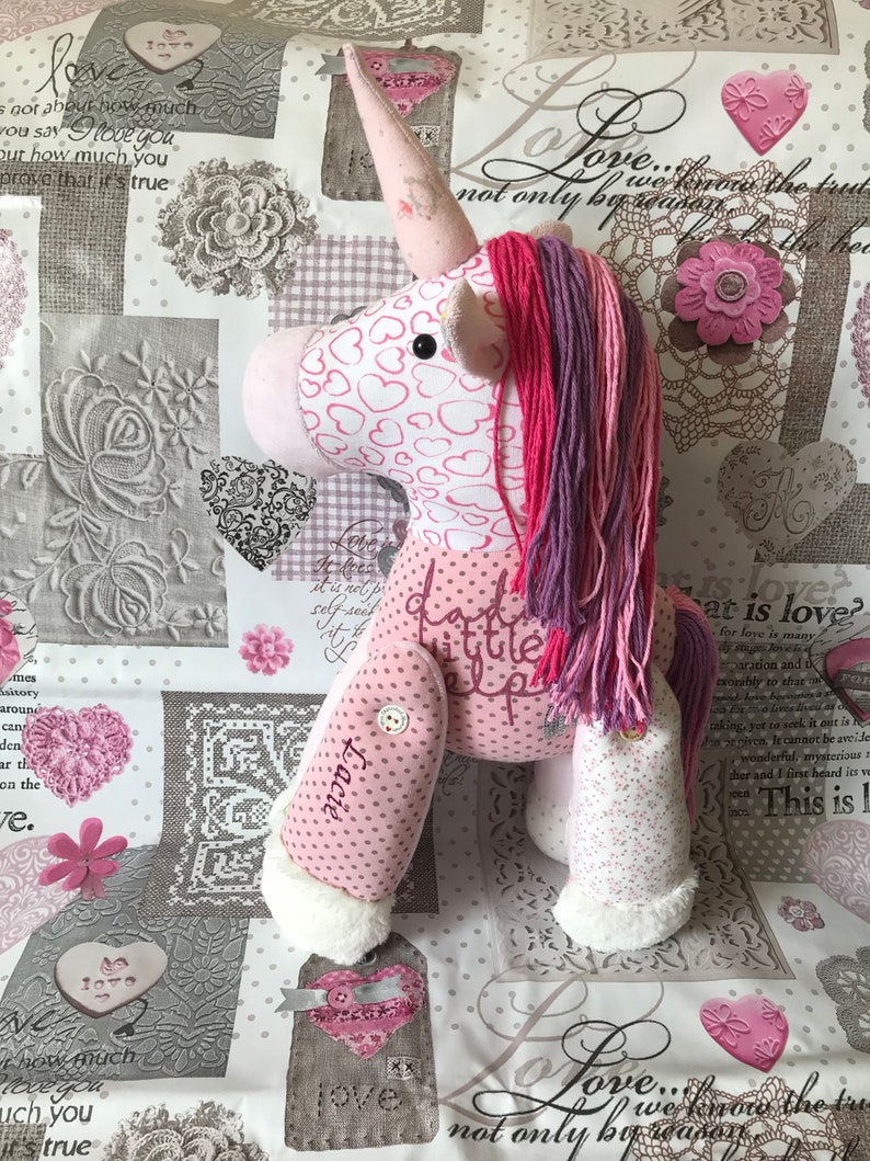 button jointed unicorn clothes unicorn unicorn plush memory unicorn Keepsake unicorn