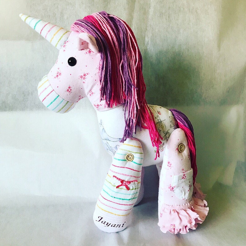 button jointed unicorn clothes unicorn unicorn plush memory unicorn Keepsake unicorn