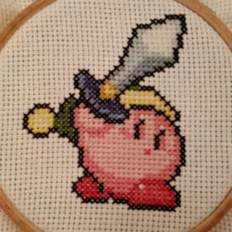 Link Costume Kirby Cross Stitch Pattern - Etsy