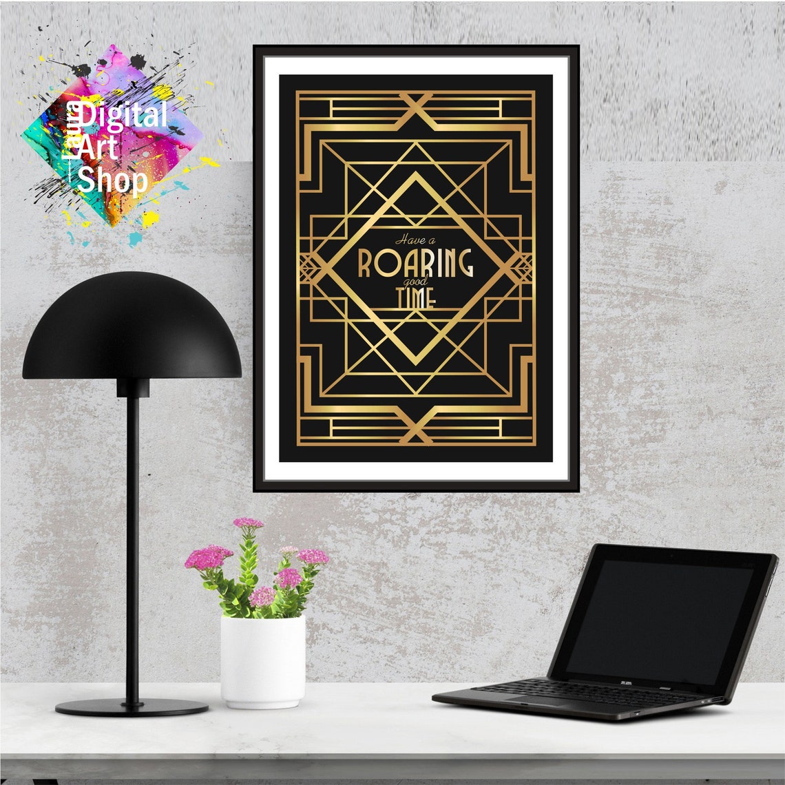 Art Deco poster Art Deco quotes Art Nouveau print Art Deco Etsy