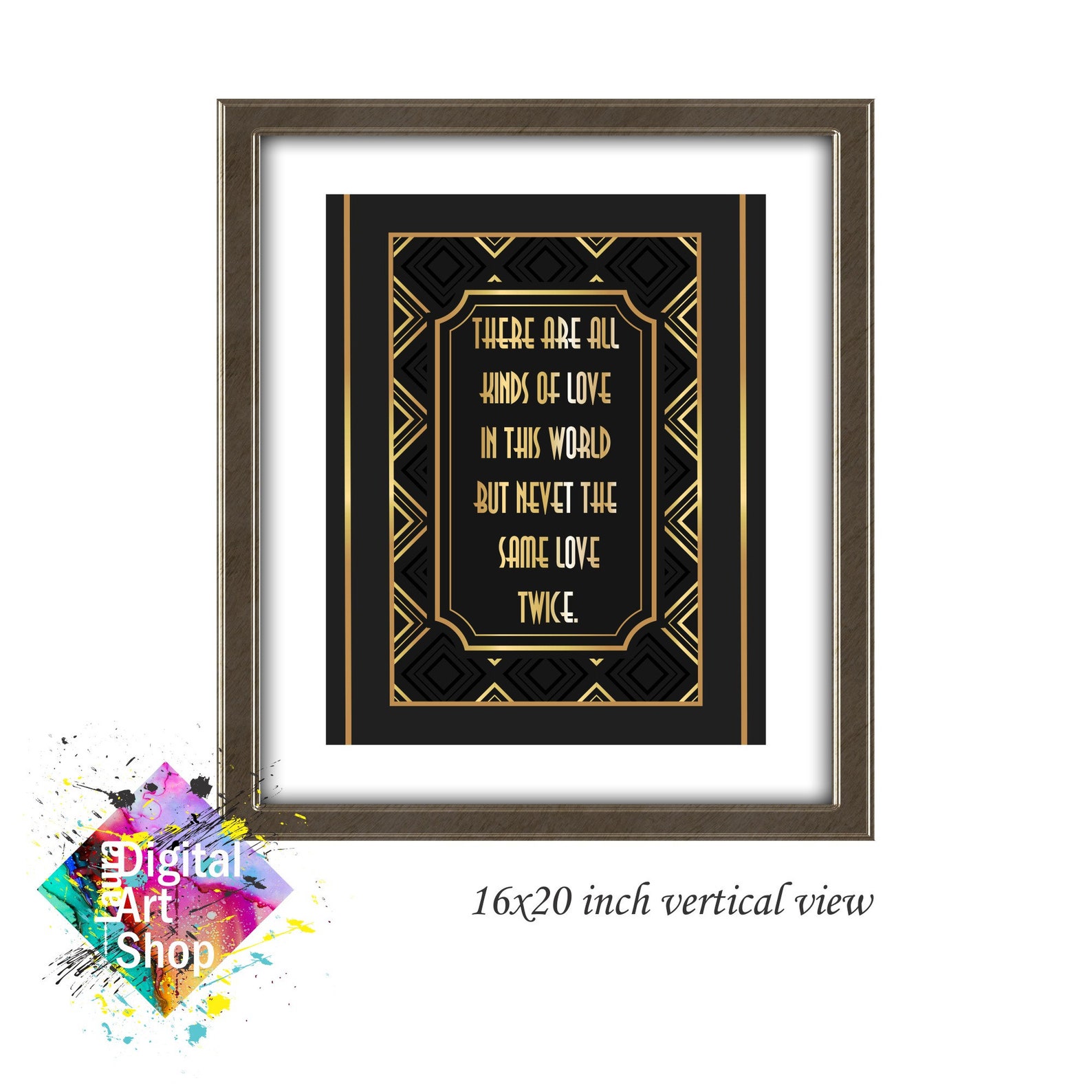 Art Deco poster Art Deco quotes Art Nouveau print Art Deco Etsy