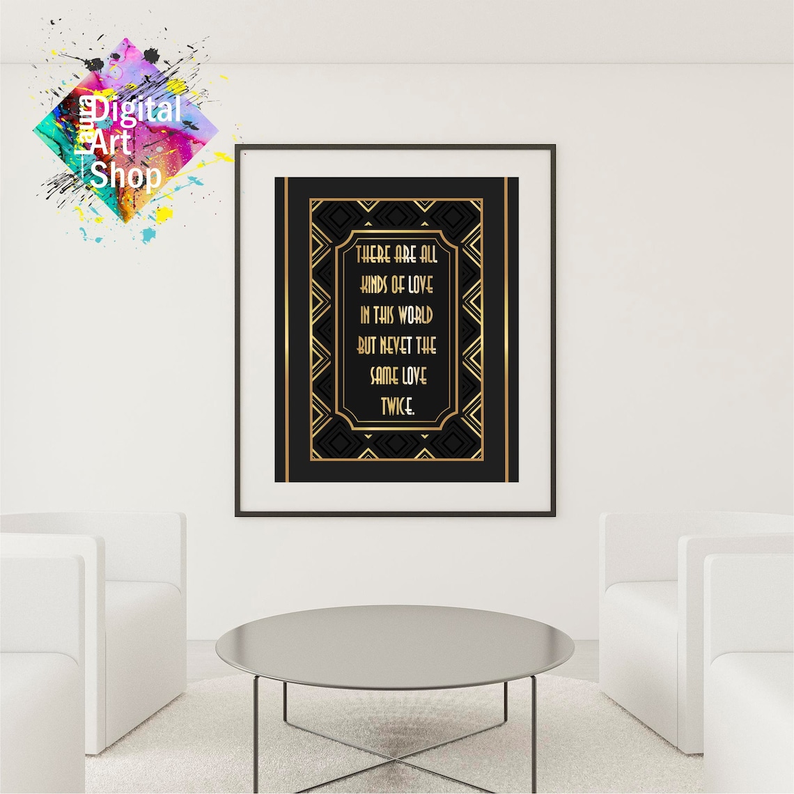 Art Deco poster Art Deco quotes Art Nouveau print Art Deco Etsy