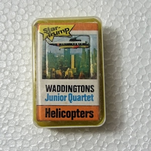 Vintage Waddingtons Junior Quartet Game Helicopters  Star Trump