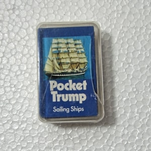 Mini Vintage Palitoy Bolsillo Trump Sailing Ships Juegos de cartas