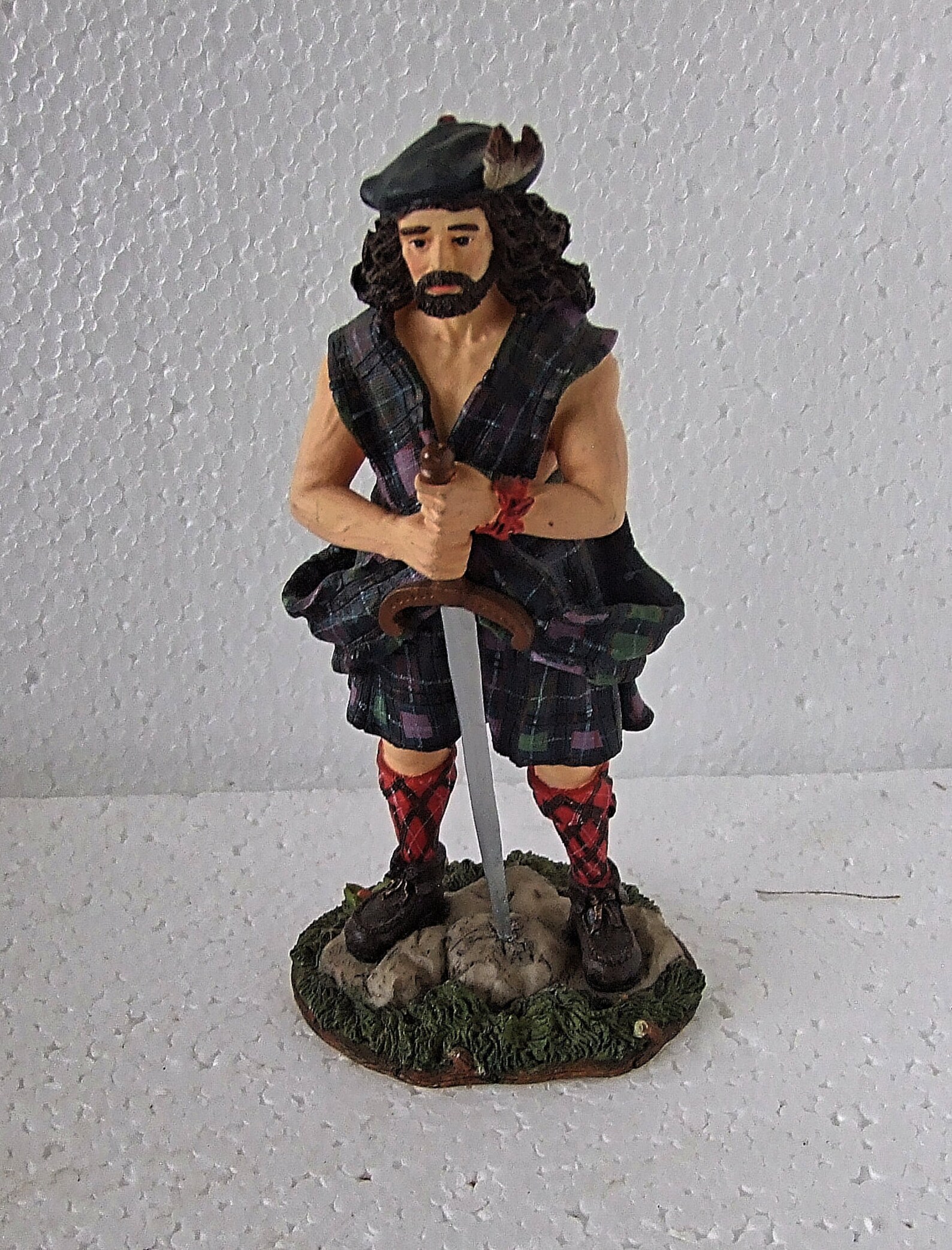 Sculptures UK Scottish Figure of a Warrior 6.5 tall Etsy